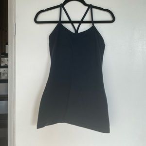 Lululemon Navy Racerback w/ Shelf Bra